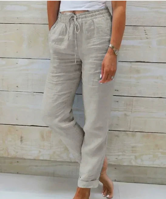 Anouk | Casual Katoenen Linnen Broek