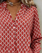 Zeriva™ – Blusa grafica con V-Hals
