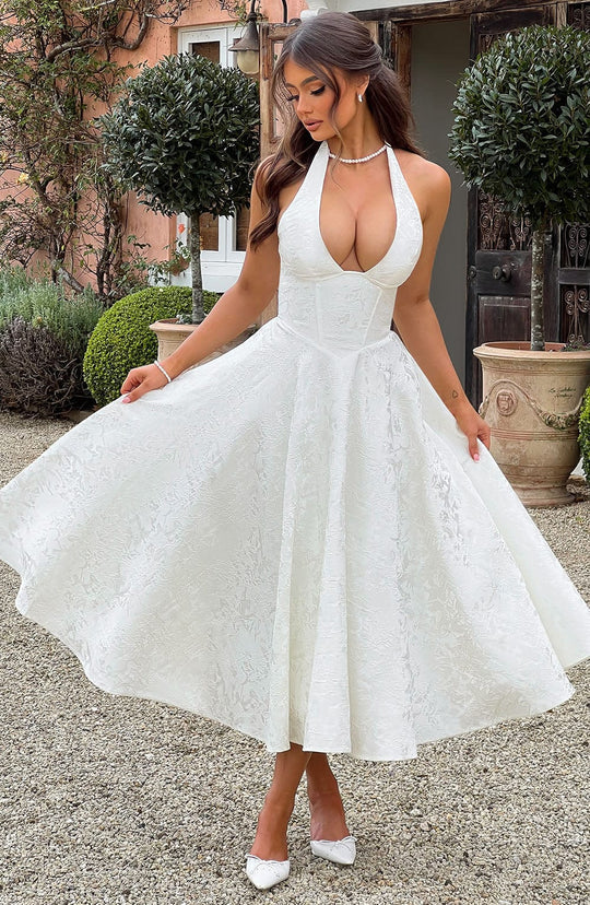 Lisa | Romantische Midi Jurk