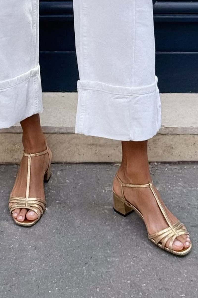 Allegra | Sandali eleganti Gouden Dagelijkse