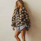 Marloes | Fleecetrui met Bloemenprint