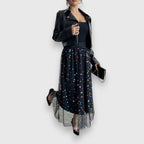 Darla™- Farverig polka dot nederdel