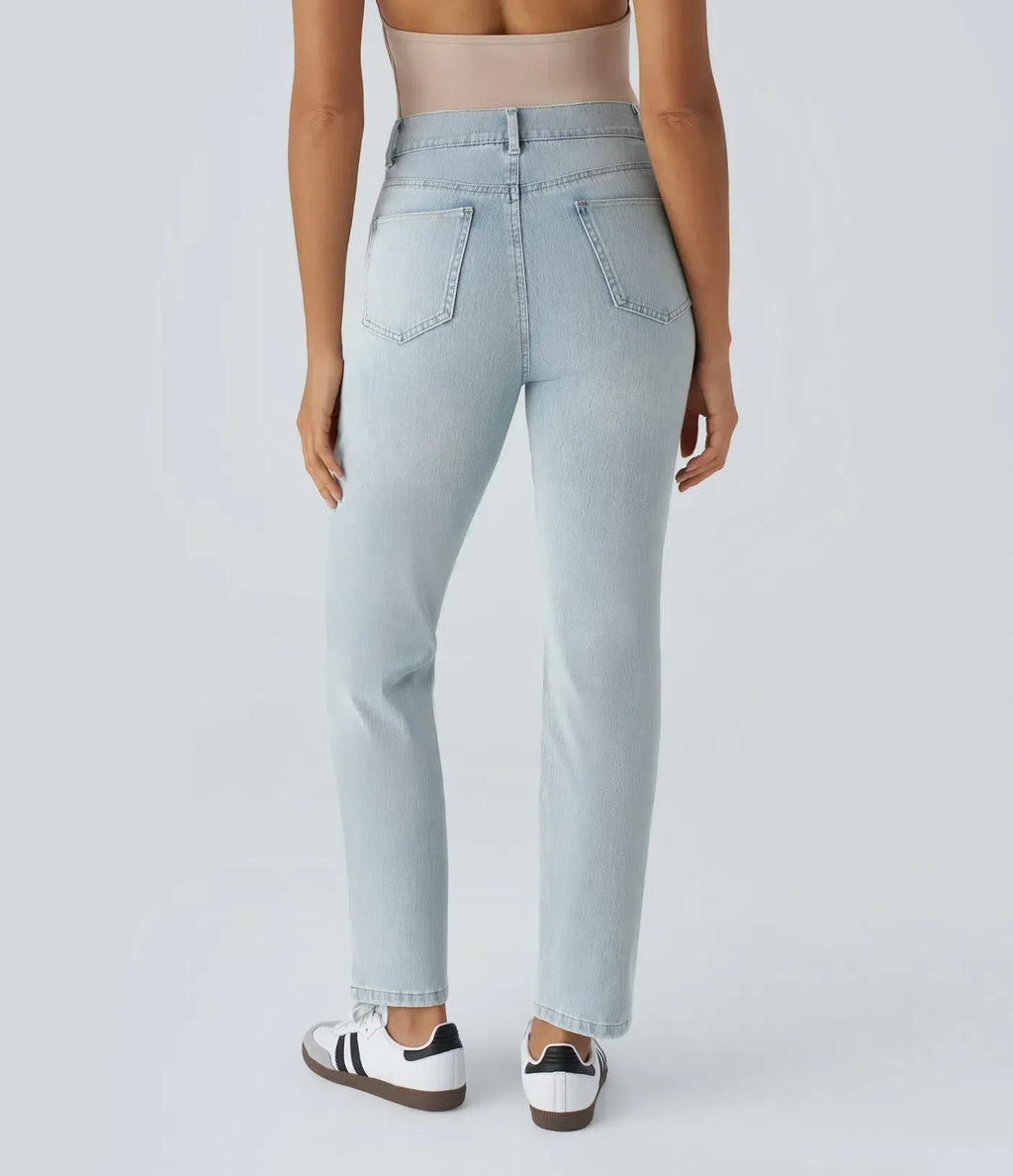 Lotte | Elastische en comfortabele broek met hoge taille
