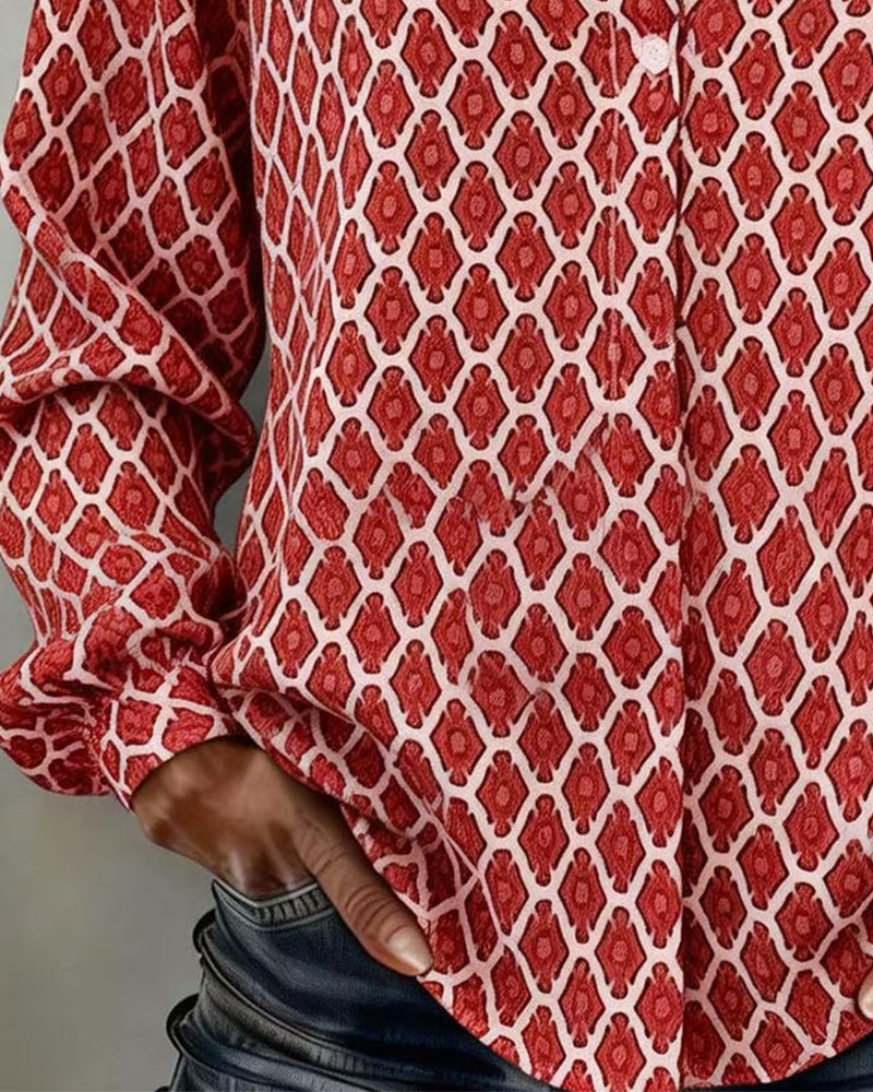 Zeriva™ – Blusa grafica con V-Hals