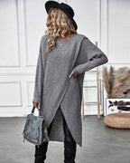 Sophie | Lange Effen Trui-jurk