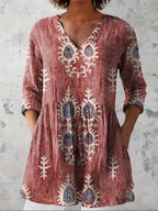 Maeve | Blusa lunga con taglio a V