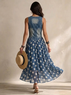 Bianca | Abito Midi in Chiffon a Pois
