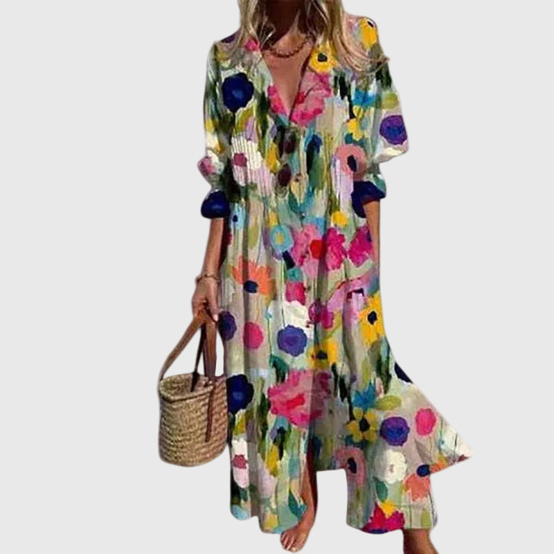 Marloes | Elegante Lange Boho Jurk