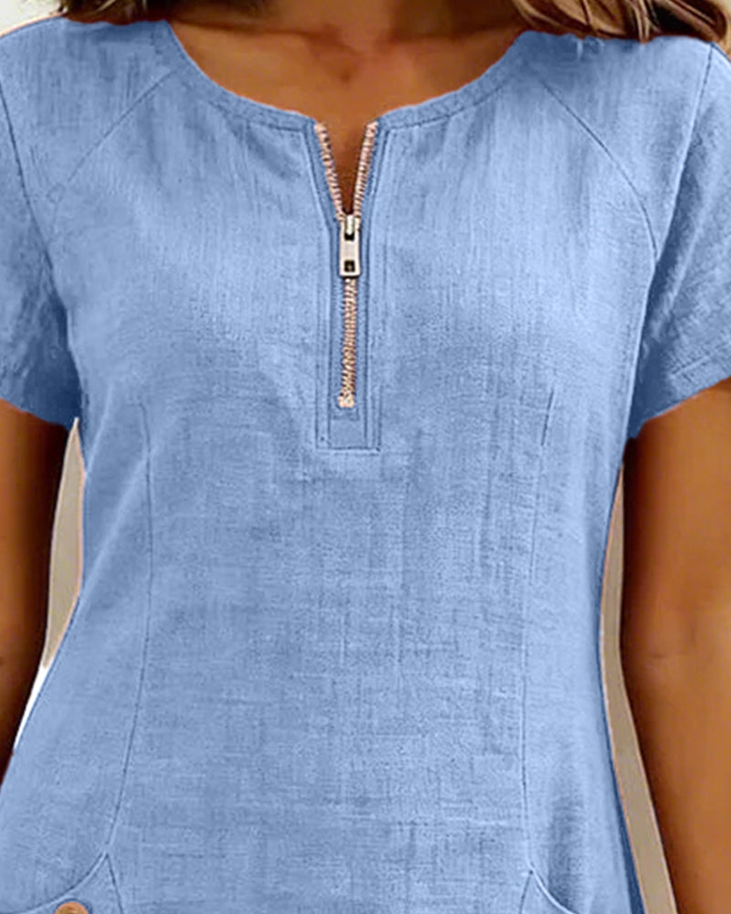 Nina™ Jurk — Eleganza naturale per ogni giorno