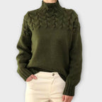Reema™ - Maglione da donna in sangue con fletstrik