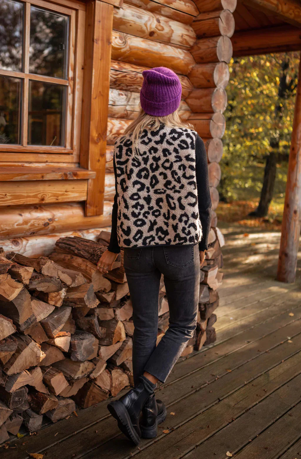 Laluna®  | Luipaard Bodywarmer