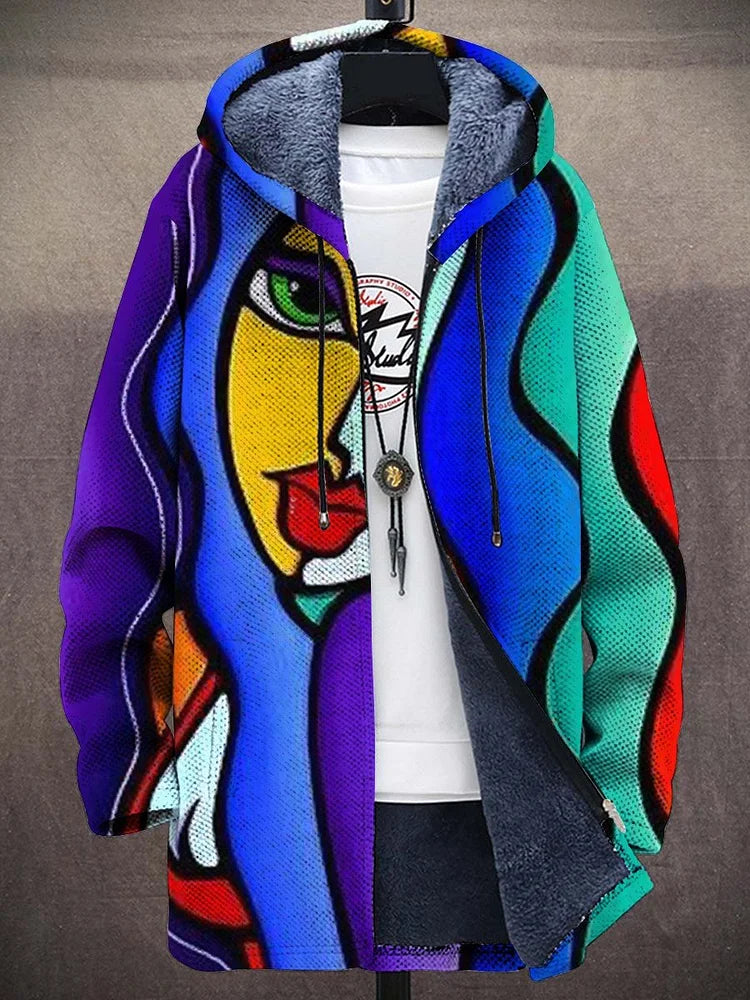 Corinne | Cardigan Artistico con Cappuccio