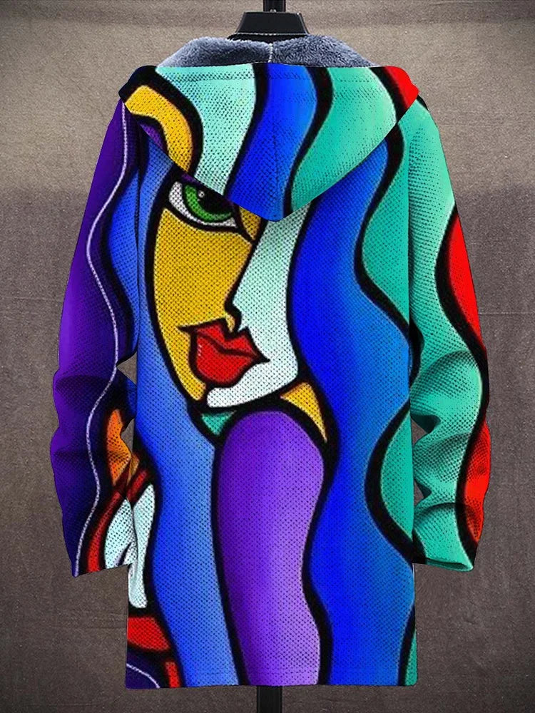 Corinne | Cardigan Artistico con Cappuccio