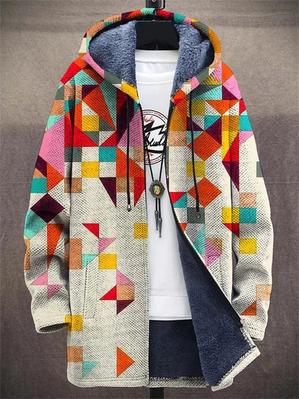 Violante | Cardigan Artistico con Cappuccio