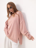Tessa | Oversized Trui met Split