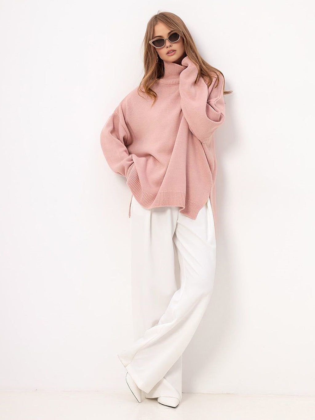 Tessa | Oversized Trui met Split