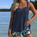 Fleur | Tankini Gestreept met Tweedelig Strandbroekje