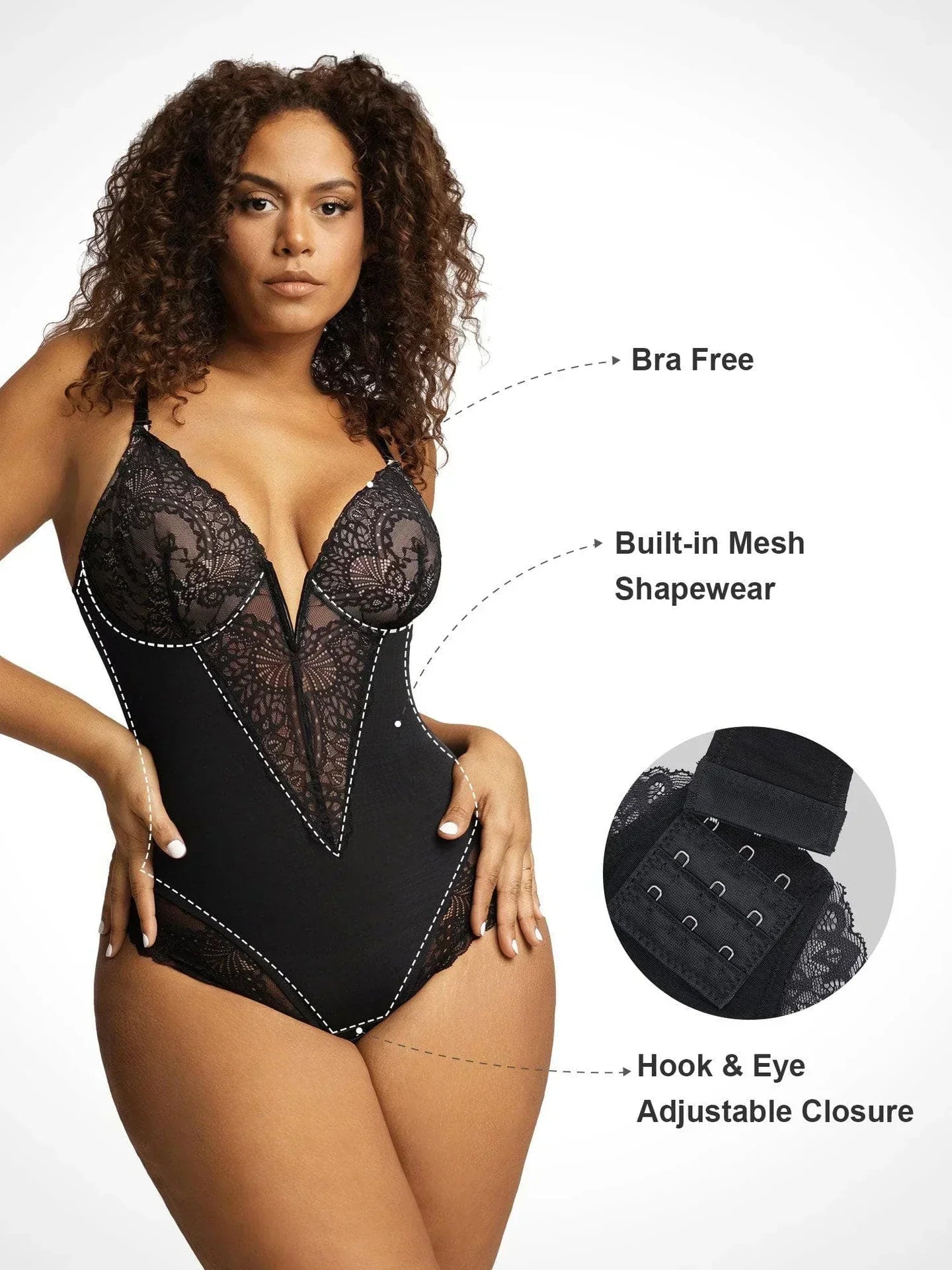 Laluna® | Body Met Diepe V-Hals