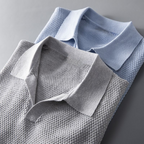 Laluna® | Geribbelde Katoenen Polo