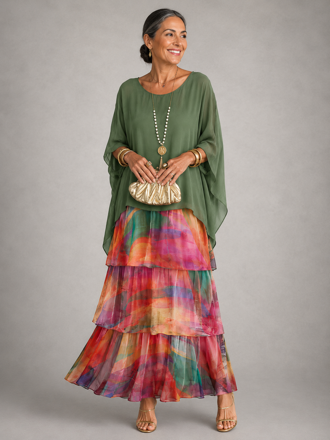 Lara | Maxi Abito elegante e fluido