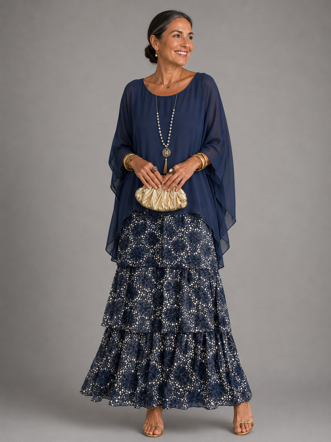 Lara | Maxi Abito elegante e fluido