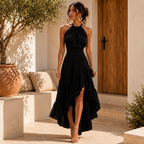 Gabriella | Abito elegante con orlo asimmetrico