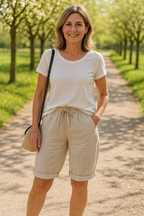 Nienke | Katoen linnen Dames Shorts (1+1 GRATIS)
