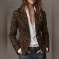 Estella | Blazer Jacquard Cachemire Aderente