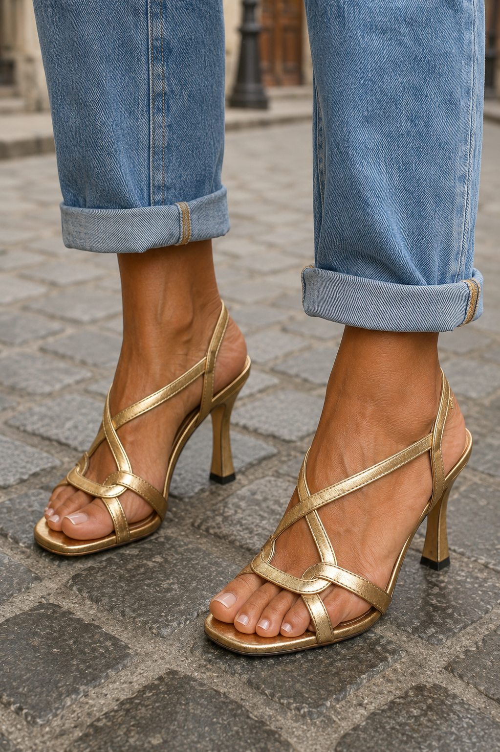 Elisabetta | Sandali eleganti Gouden