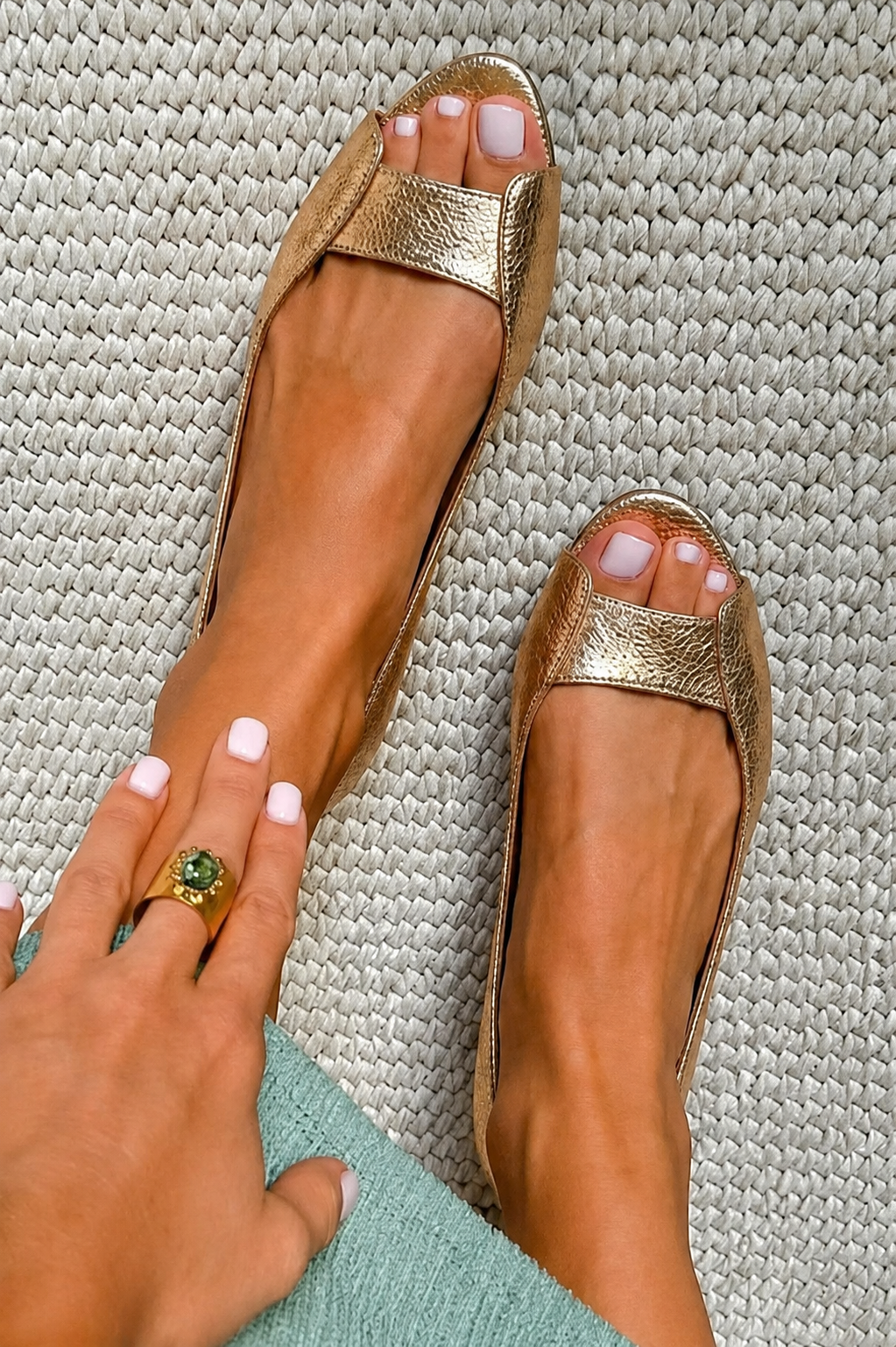 Adelina | Sandalo Comfort Chic Gouden