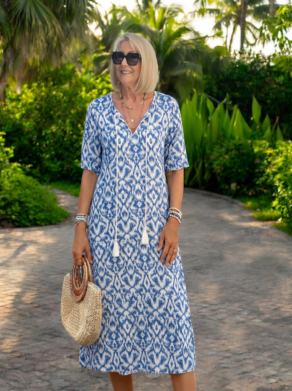 Lisa | Rilassati Boho Midi Jurk