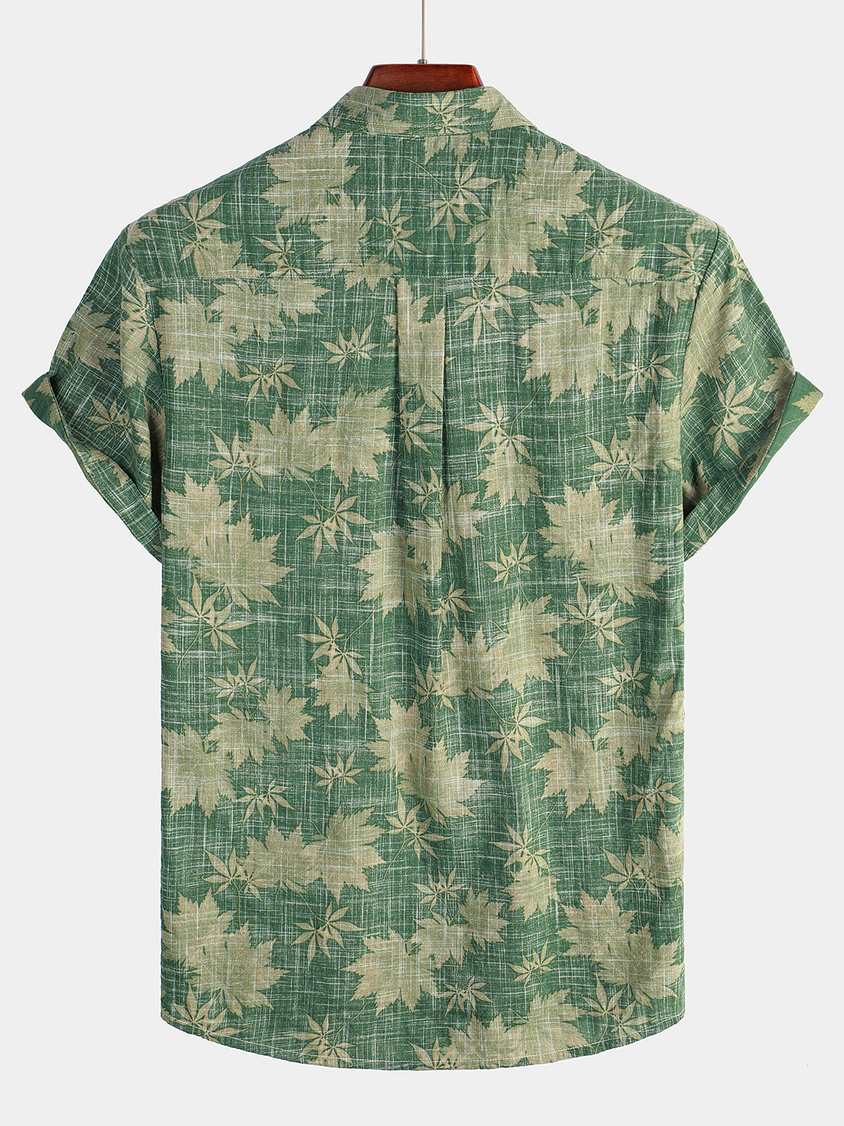 Katoenen Hawaii Overhemd met Korte Mouwen