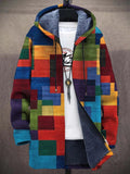 Cinzia | Cardigan Artistico Patchwork con Cappuccio