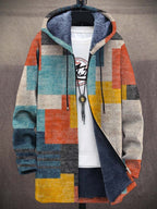 Cinzia | Cardigan Artistico Patchwork con Cappuccio