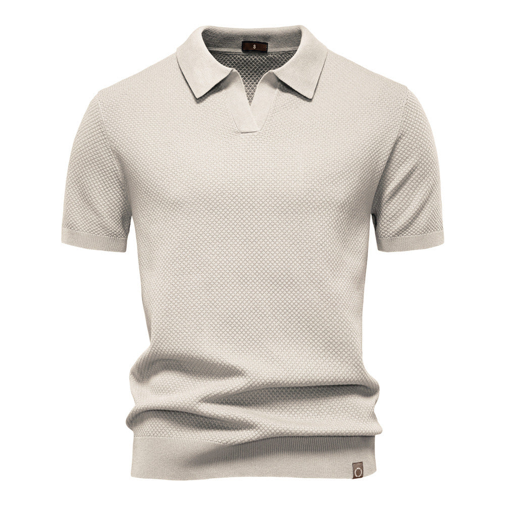 Polo Eleganza | Polo con kraag aperto in struttura leggera