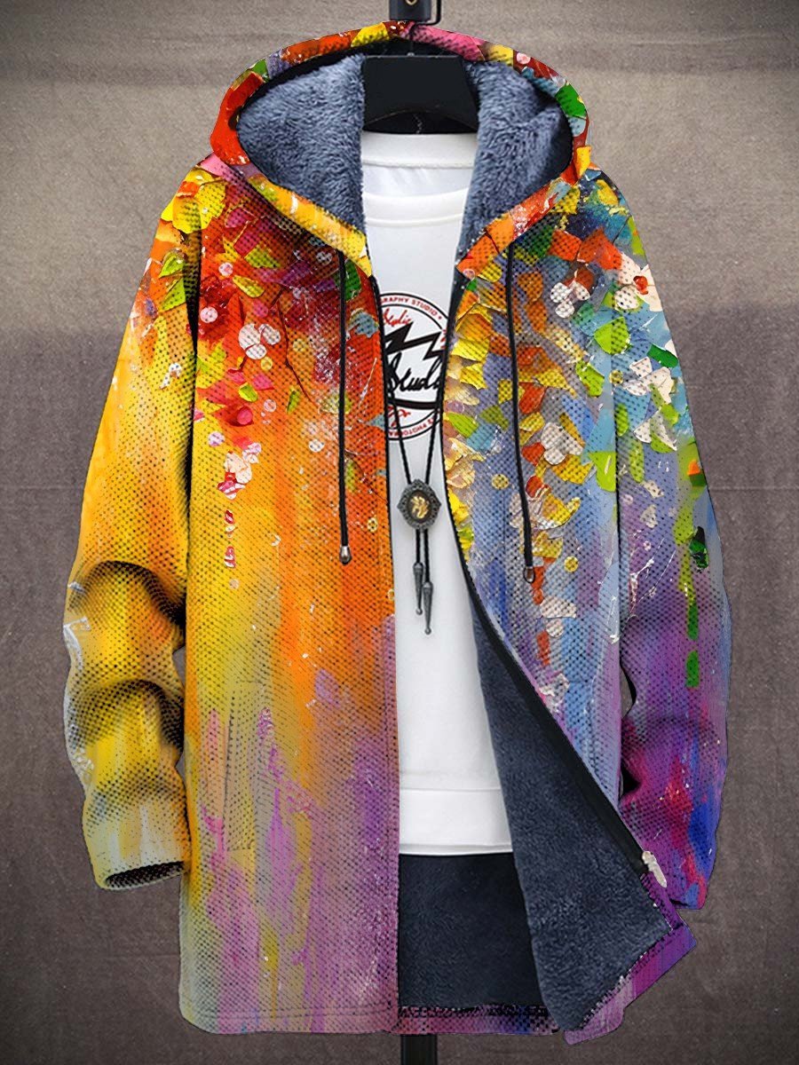 Delfina | Cardigan Artistico con Cappuccio