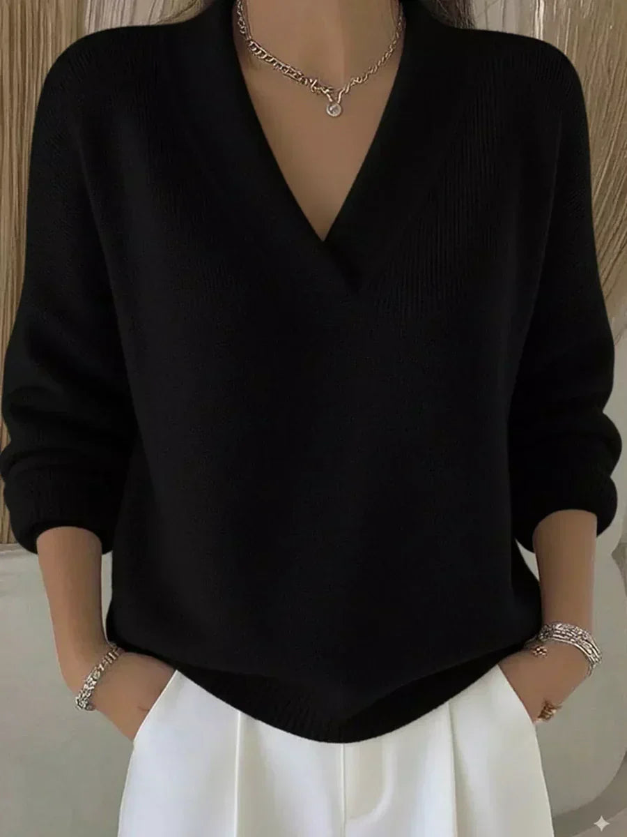 Viviana | Maglione Morbido con Scollo a V