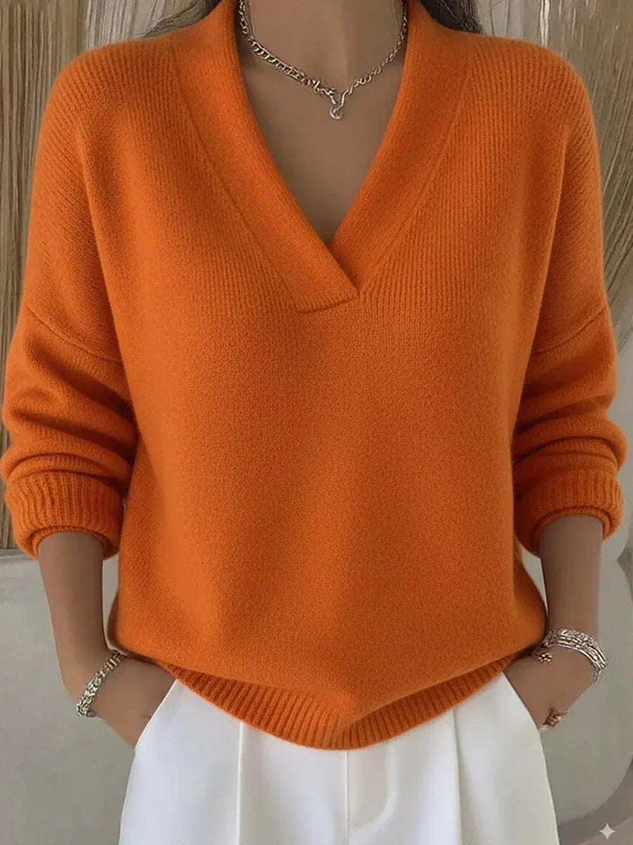 Viviana | Maglione Morbido con Scollo a V