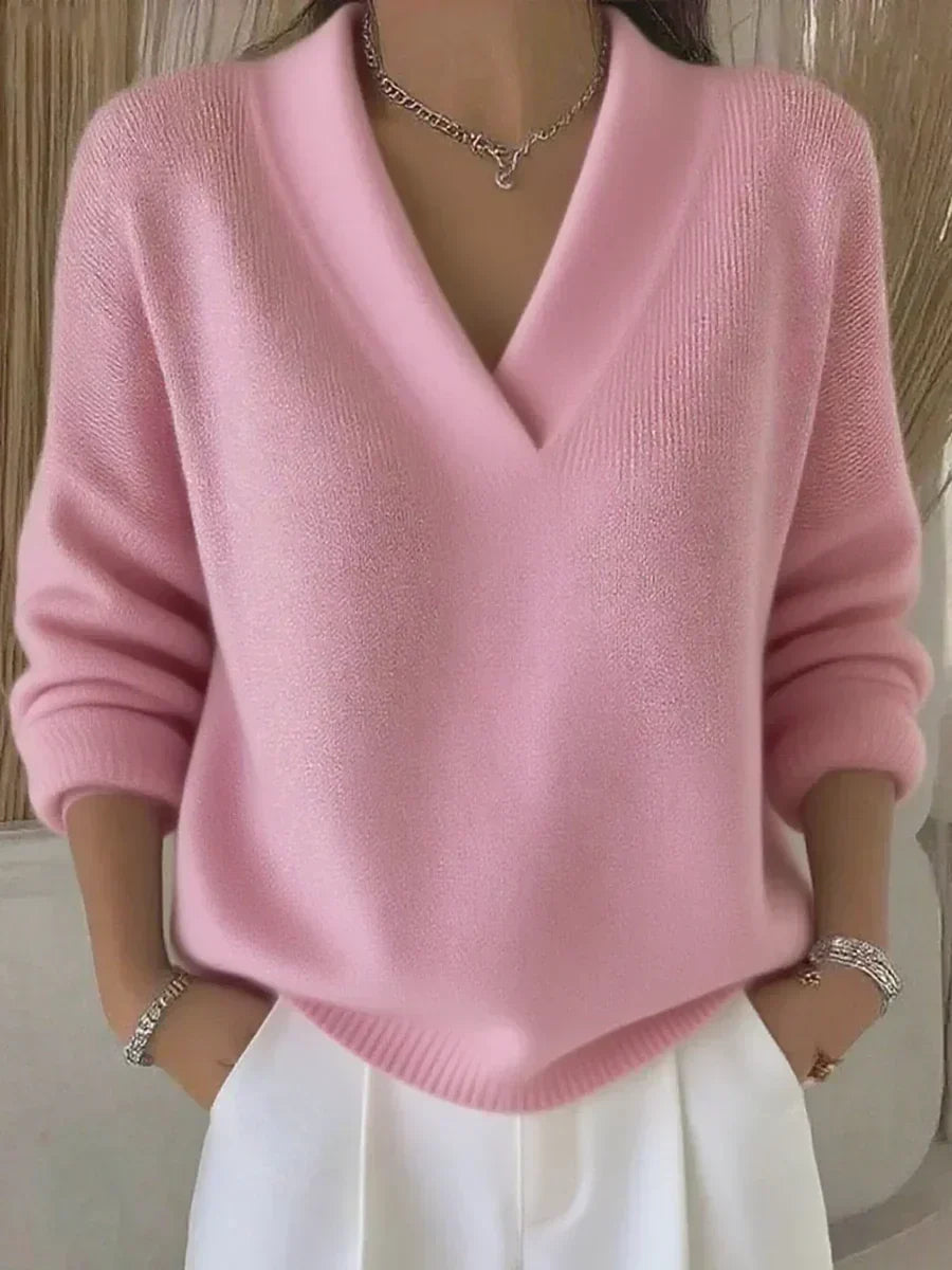 Viviana | Maglione Morbido con Scollo a V