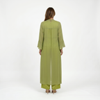 Elena | Satin-sæt i 3 dele con un cardigan - Eleganza e comfort