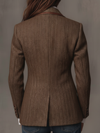 Giselda | Blazer a Pannelli Stampa Chevron