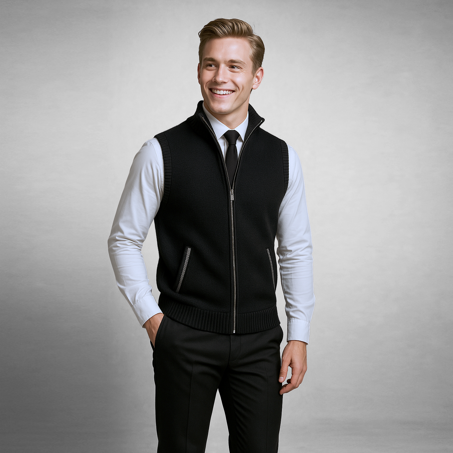 Laluna® | Gilet maglione con zip Vol
