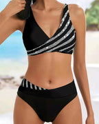 Mona - Geprinte Bikini in Warme Tinten