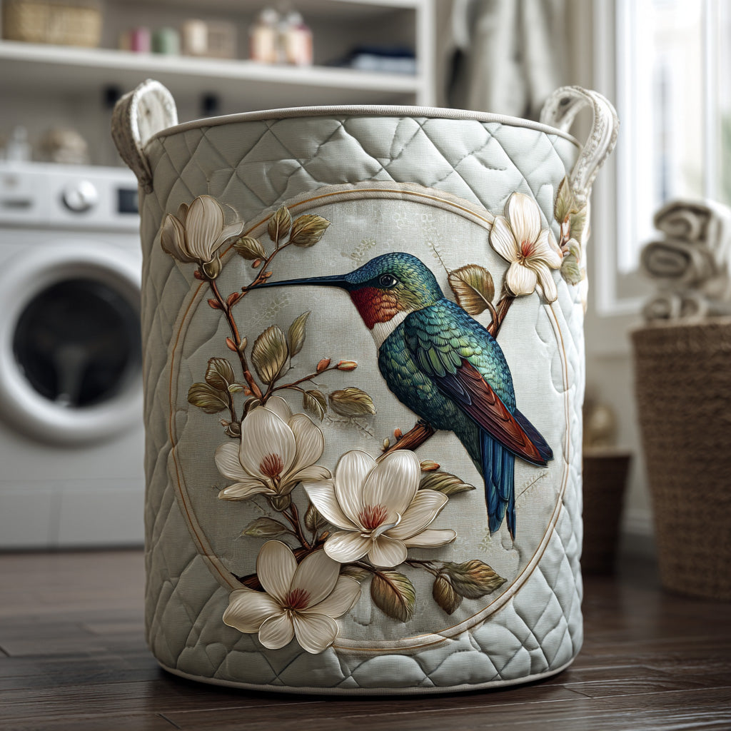 Margherita | Cesto Portabiancheria Colibrì e Pizzo