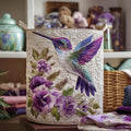 Elisa | Cesto Portabiancheria Colibrì in Fiore