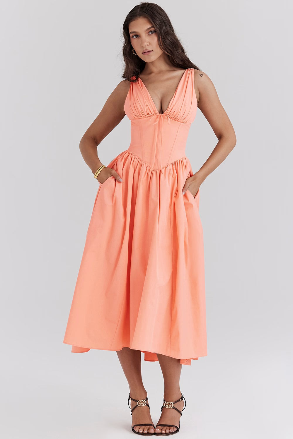 Magdalone™ - Elegante midi sommerkjole