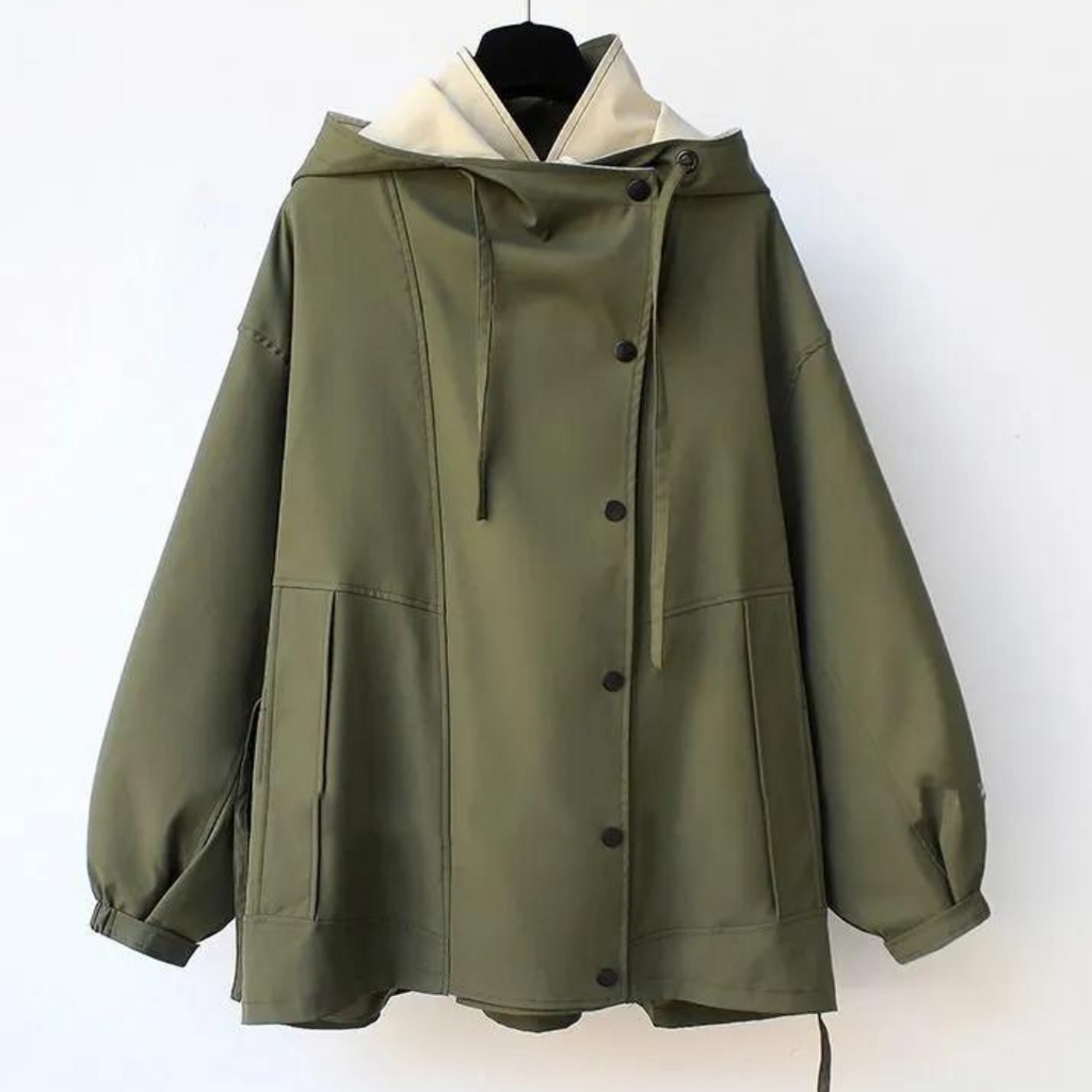 Emma | Moderne Tweekleurige Trenchcoat