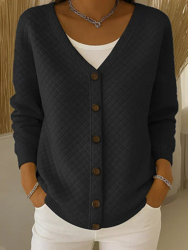 Ludovica | Cardigan Trapuntato con Bottoni