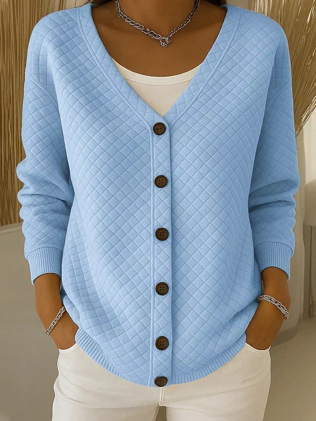Ludovica | Cardigan Trapuntato con Bottoni