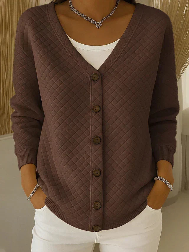 Ludovica | Cardigan Trapuntato con Bottoni